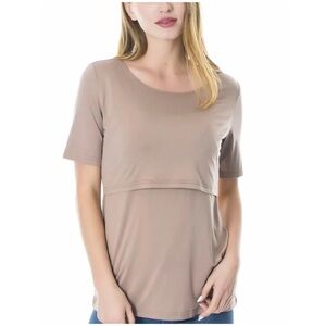 Basic Short Sleeve Nursing Top